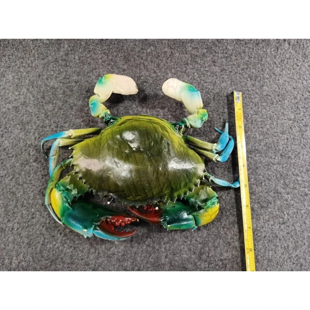 Blue Crap Figurine Realistic Detailed 8